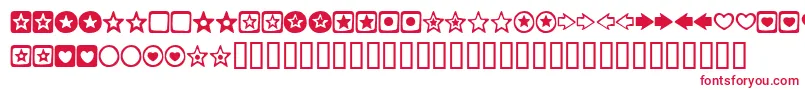 CHARMSBV Font – Red Fonts on White Background