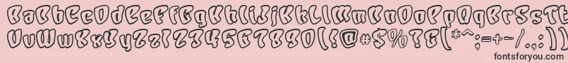 CHARO    Font – Black Fonts on Pink Background