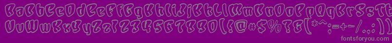 CHARO    Font – Gray Fonts on Purple Background