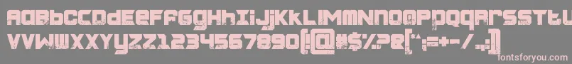 CHARRED ZARD Font – Pink Fonts on Gray Background