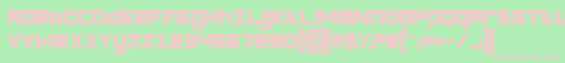 CHARRED ZARD Font – Pink Fonts on Green Background