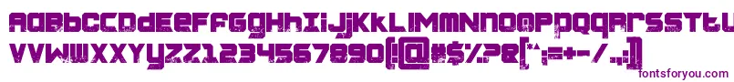 CHARRED ZARD Font – Purple Fonts on White Background