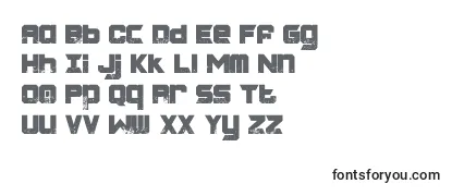Review of the CHARRED ZARD Font