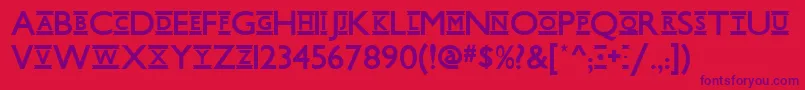 Underground ffy Font – Purple Fonts on Red Background
