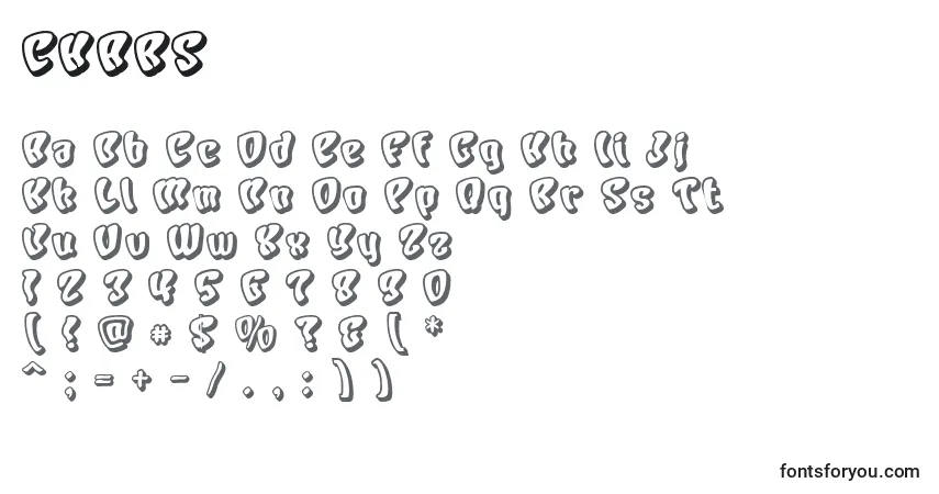 Czcionka CHARS    (123210) – alfabet, cyfry, specjalne znaki