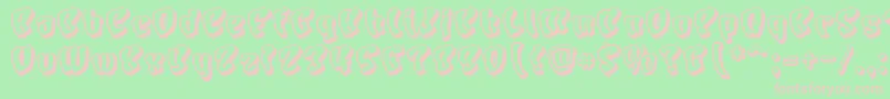 CHARS    Font – Pink Fonts on Green Background