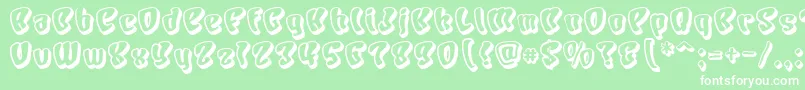 CHARS    Font – White Fonts on Green Background