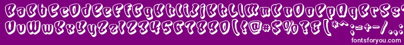 CHARS    Font – White Fonts on Purple Background