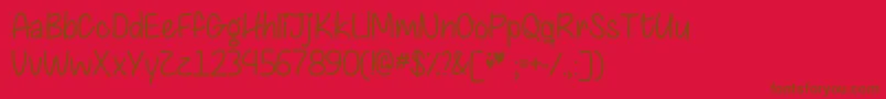 Chasing Hearts   Font – Brown Fonts on Red Background