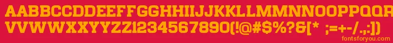 ChateaudeGarage FREE FOR PERSONAL USE ONLY 1 01 Font – Orange Fonts on Red Background