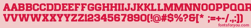 ChateaudeGarage FREE FOR PERSONAL USE ONLY 1 01 Font – Red Fonts on Pink Background