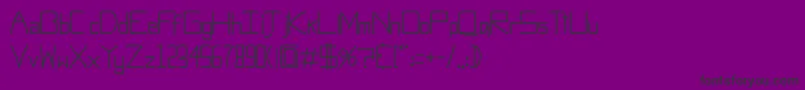 ObtiSansMac-fontti – mustat fontit violetilla taustalla