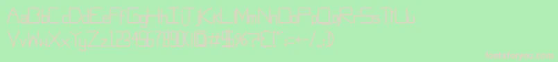 ObtiSansMac Font – Pink Fonts on Green Background