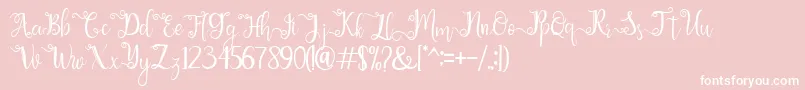 More about chathaleya Font chathaleya Font – White Fonts on Pink Background
