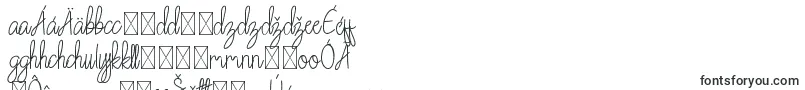 Chattagirie Bold-Schriftart – slowakische Schriften