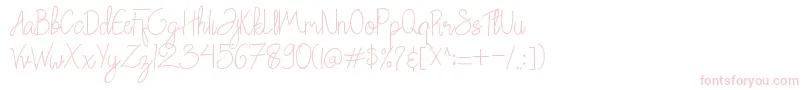 Chattagirie Bold Font – Pink Fonts on White Background
