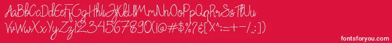 Chattagirie Bold Font – White Fonts on Red Background