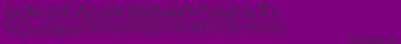 ChattelyneDemo Font – Black Fonts on Purple Background
