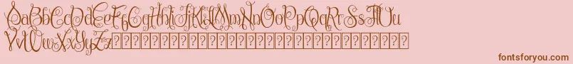 ChattelyneDemo Font – Brown Fonts on Pink Background