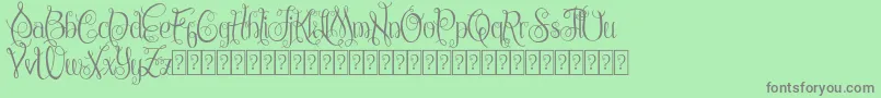 ChattelyneDemo Font – Gray Fonts on Green Background