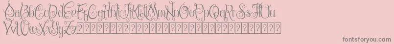 ChattelyneDemo Font – Gray Fonts on Pink Background