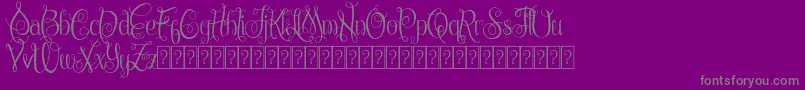 ChattelyneDemo Font – Gray Fonts on Purple Background