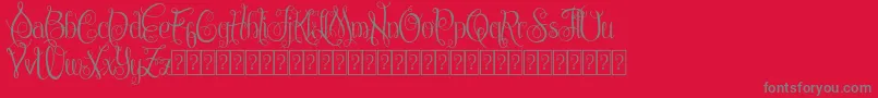 ChattelyneDemo Font – Gray Fonts on Red Background