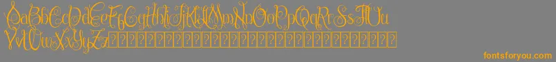 ChattelyneDemo Font – Orange Fonts on Gray Background