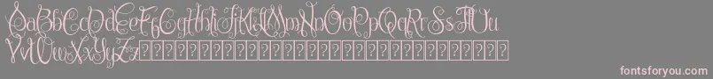 ChattelyneDemo Font – Pink Fonts on Gray Background