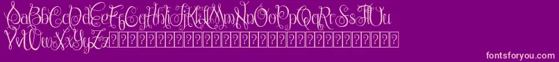 ChattelyneDemo Font – Pink Fonts on Purple Background