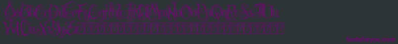 ChattelyneDemo Font – Purple Fonts on Black Background