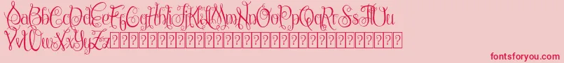 ChattelyneDemo Font – Red Fonts on Pink Background