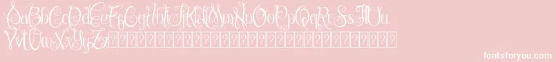 フォントChattelyneDemo – ピンクの背景に白い文字
