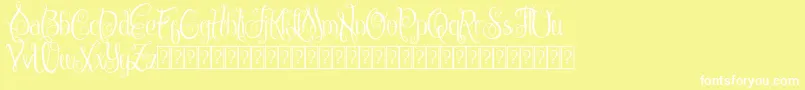 ChattelyneDemo Font – White Fonts on Yellow Background