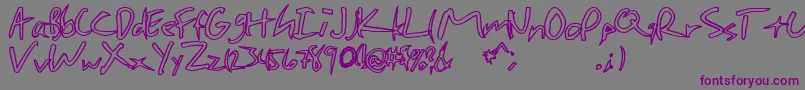 Шрифт CHEAP    – фиолетовые шрифты на сером фоне