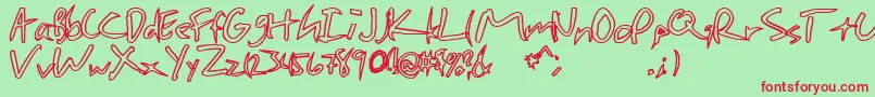 CHEAP    Font – Red Fonts on Green Background