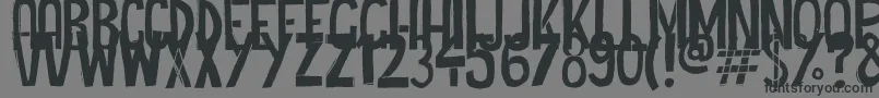 Cheap Potatoes Black Thin Font – Black Fonts on Gray Background