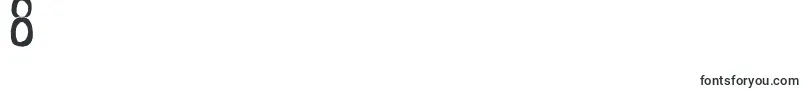 Cheap Potatoes Black Thin-Schriftart – Schriften für die Ziffer 8