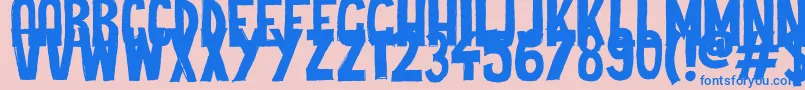 Cheap Potatoes Black Font – Blue Fonts on Pink Background