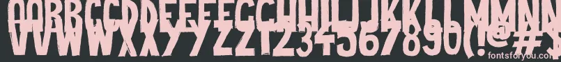 Cheap Potatoes Black Font – Pink Fonts on Black Background
