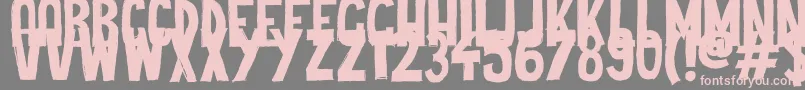 Шрифт Cheap Potatoes Black – розовые шрифты на сером фоне
