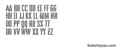 Review of the CheddarGothic Stencil Font