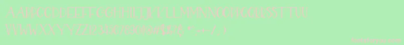 CHEKIDOT Font – Pink Fonts on Green Background