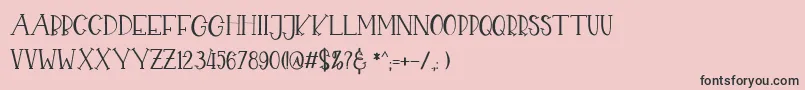CHEKIDOT Font – Black Fonts on Pink Background