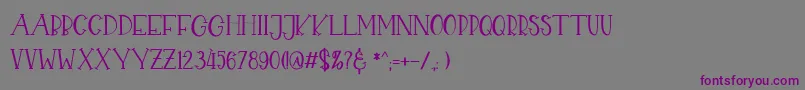 CHEKIDOT Font – Purple Fonts on Gray Background