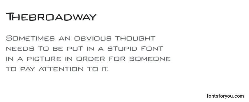 Thebroadway Font