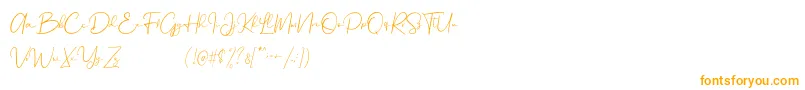 Шрифт Chelsea Olivia – оранжевые шрифты