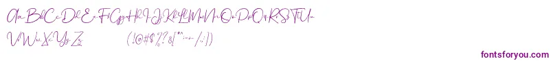 Шрифт Chelsea Olivia – фиолетовые шрифты