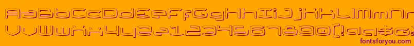 Más sobre la fuente ThundergodIiShadow fuente ThundergodIiShadow – Fuentes Moradas Sobre Fondo Naranja