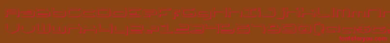 ThundergodIiShadow Font – Red Fonts on Brown Background